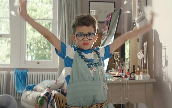 John Lewis defends “playful” advert showing boy in a dress, heels and makeup