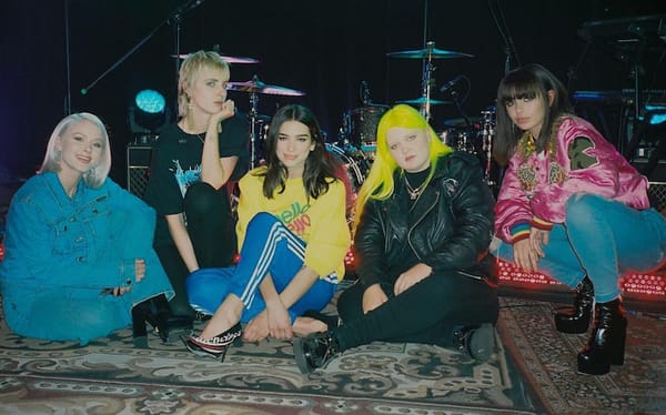 Dua Lipa teams up with Charli XCX, Zara Larsson, MØ and Alma for IDGAF performance