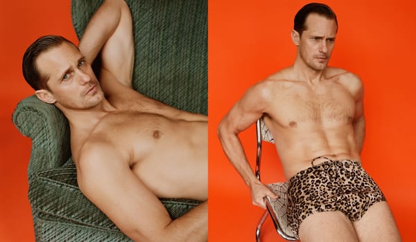 Alexander Skarsgård dons skimpy leopard print as he talks gay BDSM film Pillion