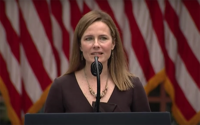 Trump Administration nominate conservative judge Amy Coney Barrett to the U.S. Supreme Court