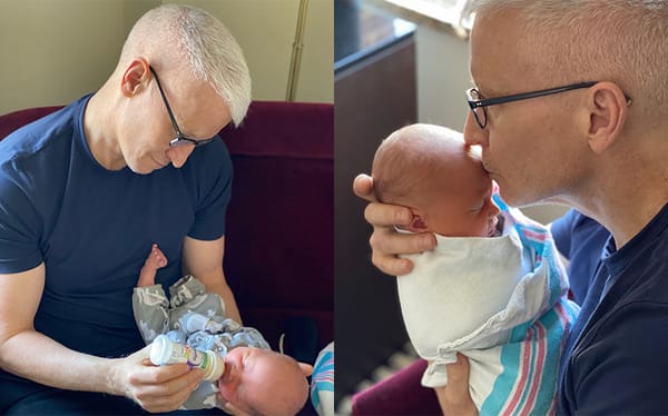 Anderson Cooper is now a proud father to a newborn baby boy