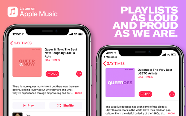 Sounds Like Queer Spirit! GAY TIMES is now on Apple Music