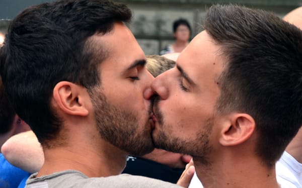 LGBTQ activists protest Pope Francis’s visit to Panama with a kiss-in