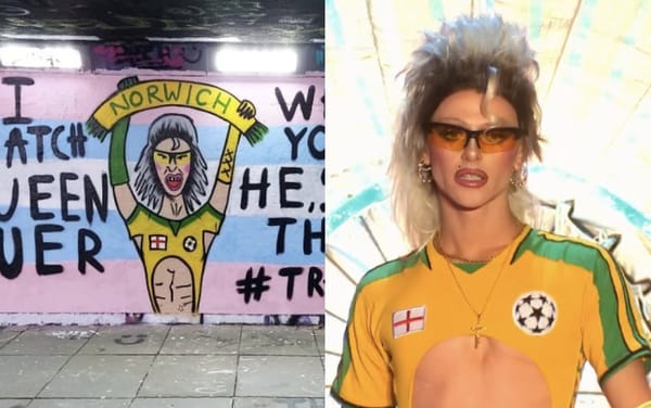 Inspirational mural of Drag Race UK star Bimini has been vandalised