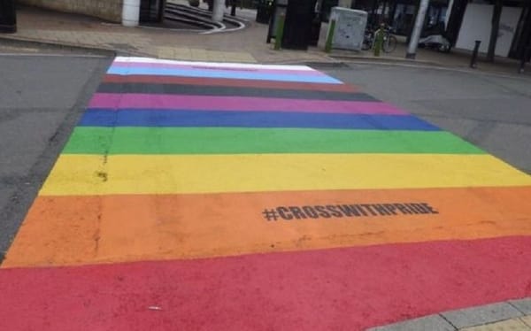Birmingham unveils Progress Pride flag rainbow crossing