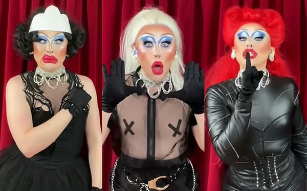 Drag Race star Blu Hydrangea recreates Frock Destroyers performance in quarantine
