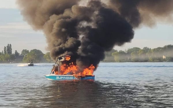Group of anti-LGBTQ+ bigots have their boat burst into flames after shouting gay slurs