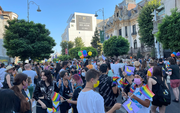 Thousands take to streets for Bucharest LGBTQ+ Pride parade