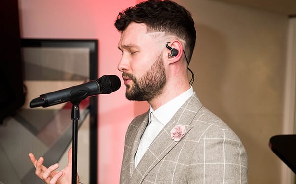 Calum Scott performs at Gay Times chairman’s 50th birthday