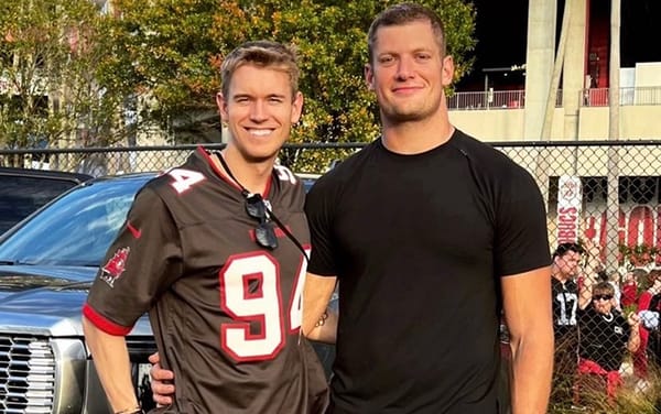 NFL player Carl Nassib confirms relationship with Olympian Søren Dahl