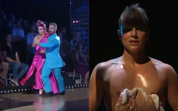 Courtney Act stripped out of drag during emotional Dancing With The Stars performance