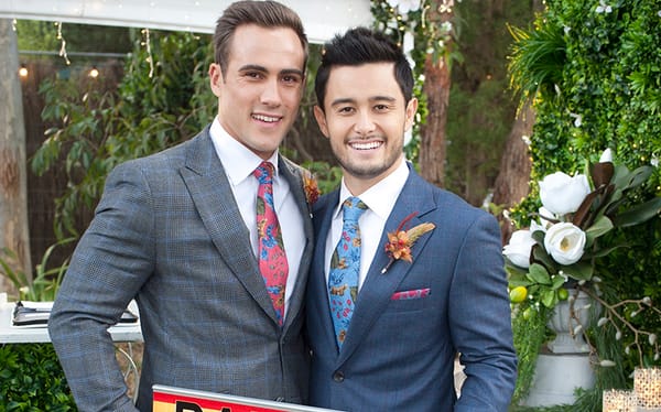 Neighbours reveals first look at Aaron and David’s historic same-sex wedding