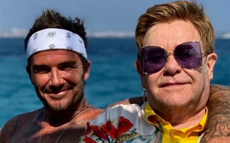 Elton John gave David Beckham a Rocketman-inspired makeover and we’re obsessed