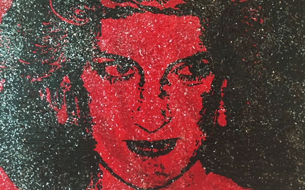 An artist created a portrait of Princess Diana with HIV positive blood