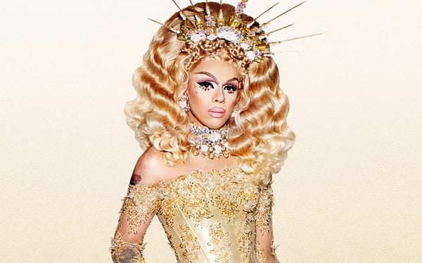 Eek! Drag Race star Aja falls off the stage during performance – watch