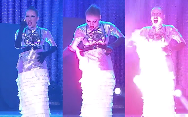 This queen on Drag Race Thailand just set herself on fire on the runway