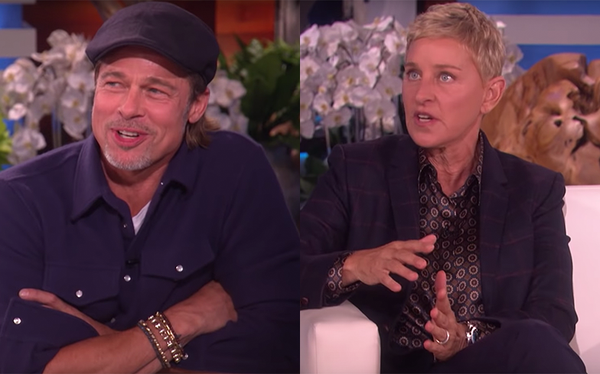 Ellen DeGeneres tells Brad Pitt that she dated one of his ex-girlfriends