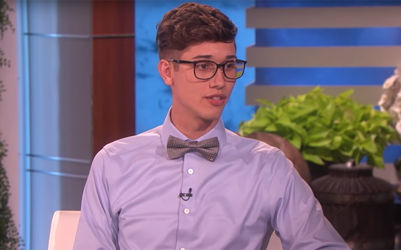 Gay valedictorian kicked out of home by parents receives surprise from Ellen