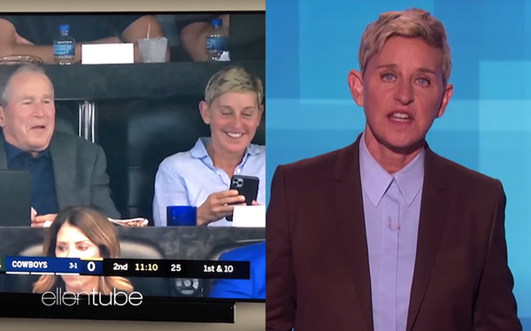 Ellen DeGeneres responds to criticism over friendship with George W. Bush