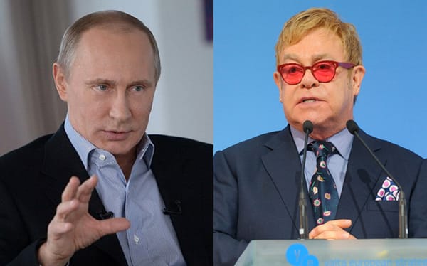 Sir Elton John slams Putin for claiming Russia accepts LGBTQ people