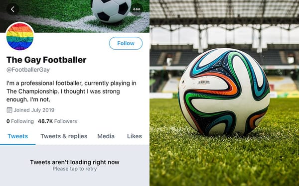 ‘Gay footballer’ deletes Twitter and says he’s “not strong enough” to come out