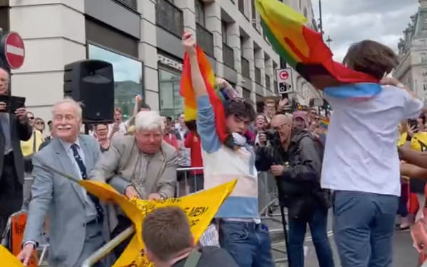 Cast of Netflix’s Heartstopper joyously troll anti-LGBTQ+ protesters at London Pride