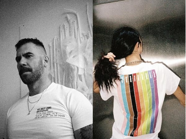 HELMUT LANG X ARTFORUM launch pride collection