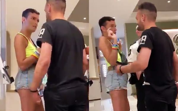 Terrifying footage shows homophobe telling man he’ll “beat the gay” out of him