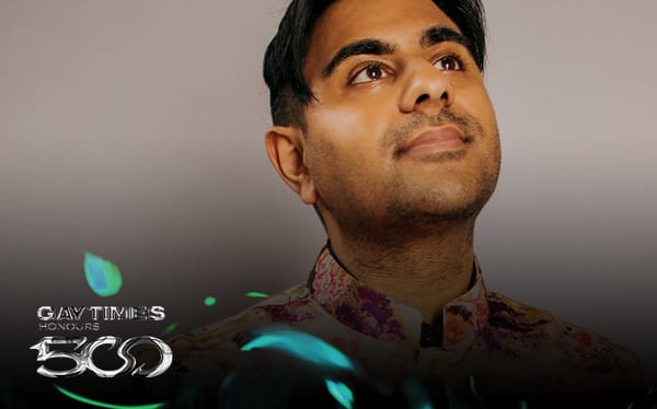 Anick Soni wins the GAY TIMES Honour for British Community Trailblazer