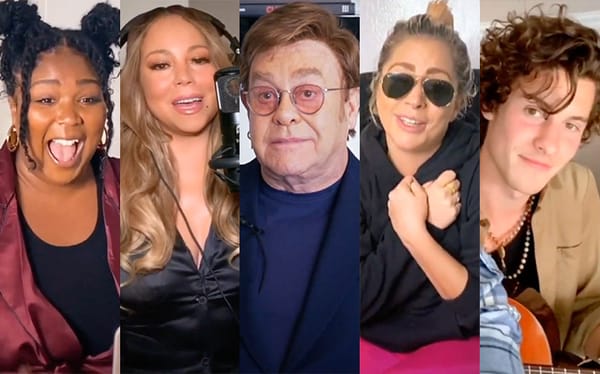 Mariah Carey, Sam Smith, Lady Gaga appear in Elton John’s coronavirus concert