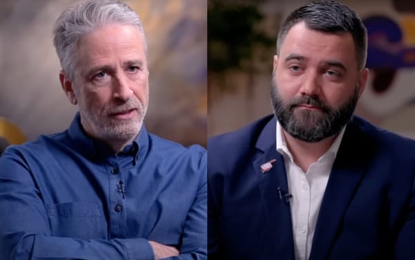 Jon Stewart calls out a Republican lawmaker’s hypocrisy in gun control and drag show debate