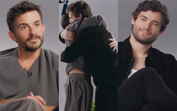 Fans call for Jonathan Bailey and David Corenswet to kiss after cheeky interview