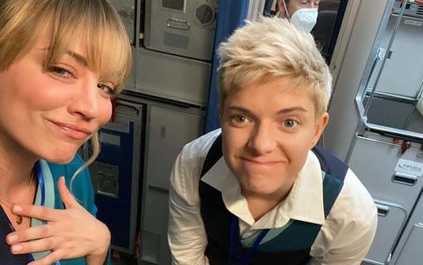Kaley Cuoco gives fans first look at Mae Martin in The Flight Attendant