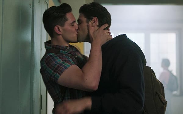 Kevin and Moose had their first kiss in public on Riverdale this week