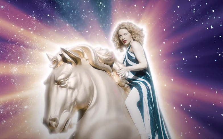 Kylie Minogue is a galactic disco diva in stunning Say Something video