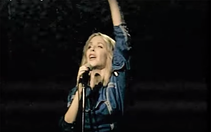 Kylie Minogue shines during a recent performance of her single Say Something