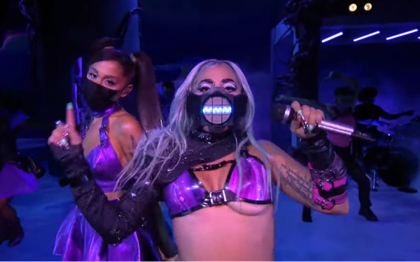 Lady Gaga and Ariana Grande deliver iconic performance of Rain On Me at the VMAs