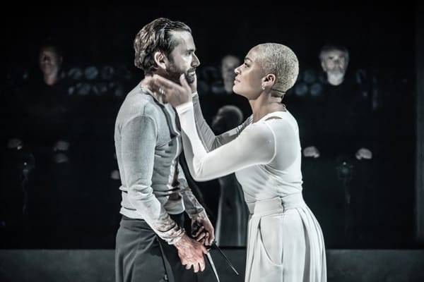 David Tennant and Cush Jumbo star in high-concept modern Macbeth – review