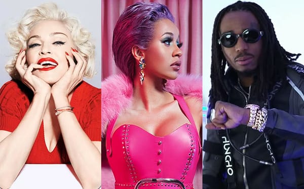 Madonna teams up with Quavo and Cardi B for new song Champagne Rosé