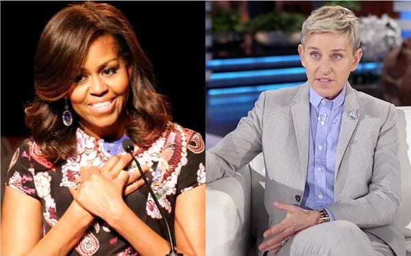Michelle Obama defends Ellen DeGeneres over friendship with George Bush