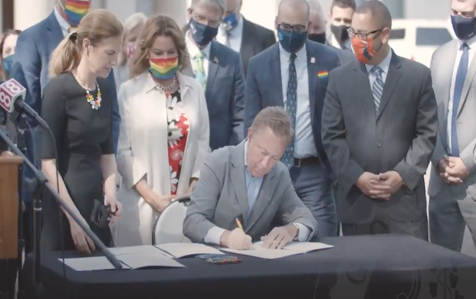 Connecticut governor commemorates Pride Month by signing LGBTQ+ parenting bill