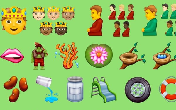 A “pregnant man” and “person with crown” featured in new emoji draft list