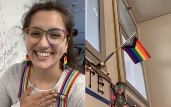 Teacher under investigation for telling students to pledge allegiance to Pride flag