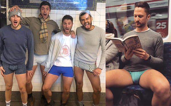 Mind the gap! The best photos from No Pants Subway Ride 2018