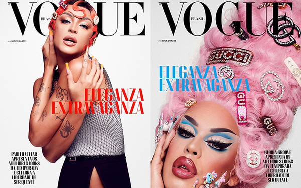 Pabllo Vittar and Gloria Groove make history as first drag queens to cover Vogue