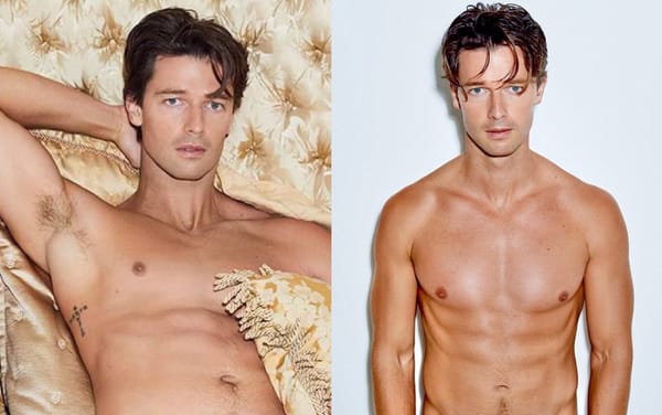 The White Lotus star Patrick Schwarzenegger nearly bares it all for new Skims campaign