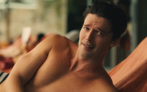 The White Lotus: Patrick Schwarzenegger has best reaction to gay porn parody