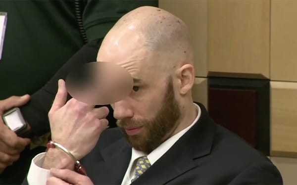 Man who killed gay couple flips off their families as he’s sentenced to death