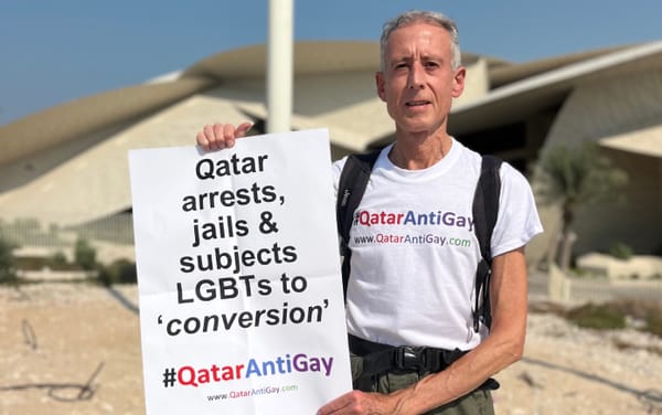 World Cup: Peter Tatchell prevented from staging LGBTQ+ protest in Qatar