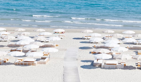It’s a funny place to build France’s most fabulous new beach hotel, but it totally works